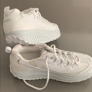 Sketchers New Shape Up Fitness (White) Sneakers.